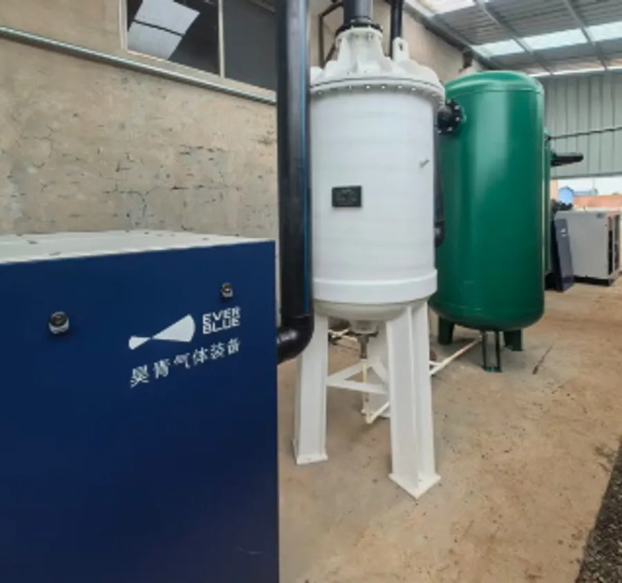 昊志集中变频真空泵站室外安装实景